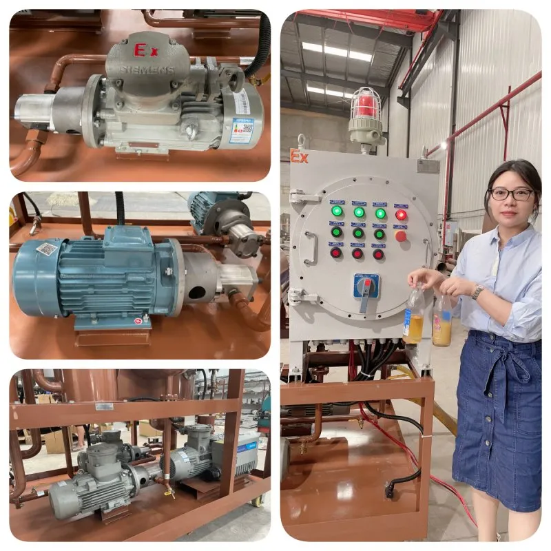 Machine antidéflagrante d'épurateur d'huile de turbine