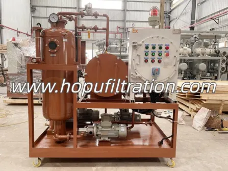 Machine de purification d'huile de turbine antidéflagrante