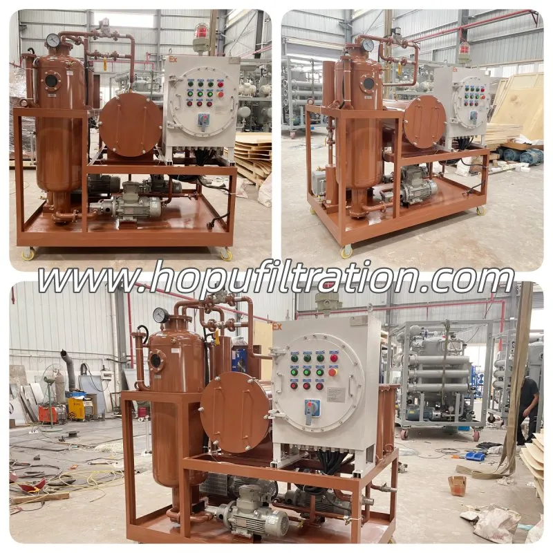 Machine antidéflagrante d'épurateur d'huile de turbine