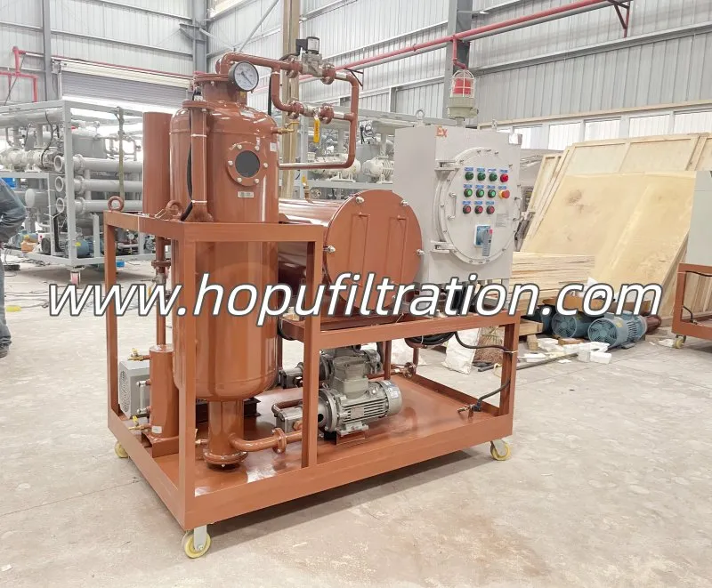 Machine antidéflagrante d'épurateur d'huile de turbine