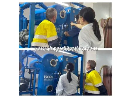 Un client australien se rend à Chongqing Hopu pour effectuer une inspection sur site de la machine à filtre à huile