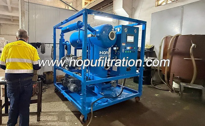 Skid synthétique de purification d’huile du transformateur Midel Ester 7131
