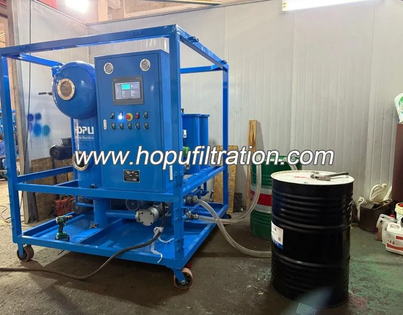 Skid synthétique de purification d’huile du transformateur Midel Ester 7131