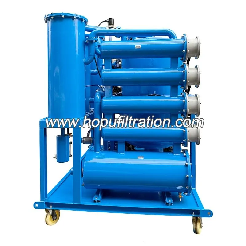 Machine séparatrice d’huile et eau pour systèmes de lubrification de turbines