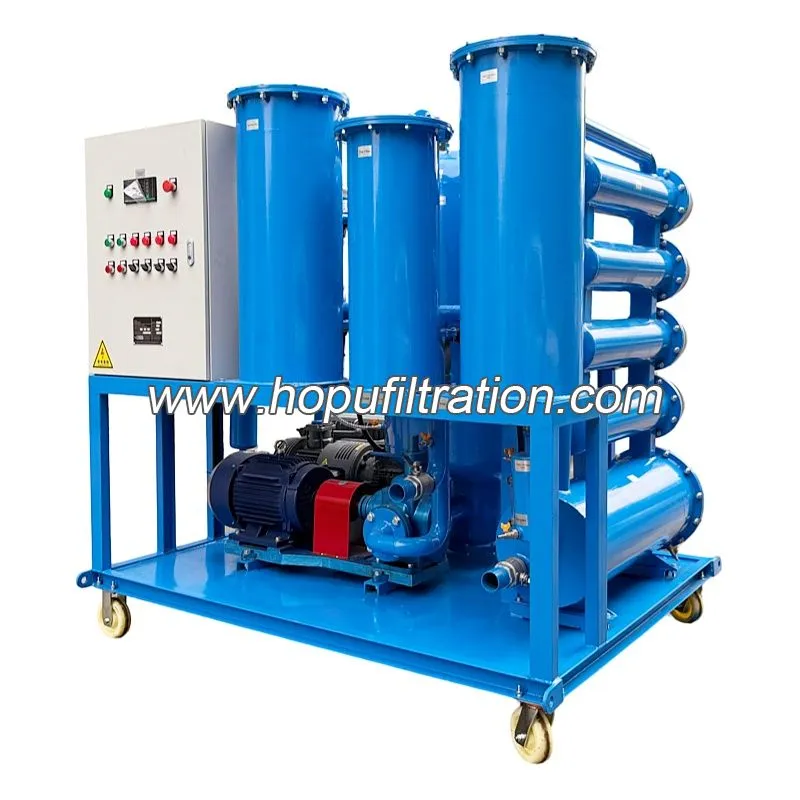 Machine séparatrice d’huile et eau pour systèmes de lubrification de turbines