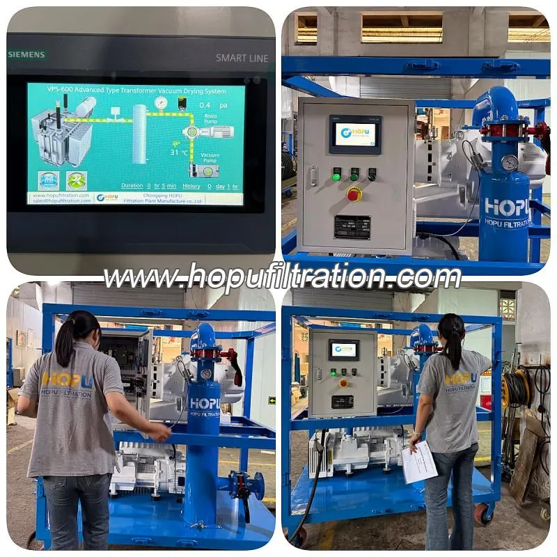 Mesin Evakuasi Vakum Transformer dengan Pam Vakum Leybold Jerman