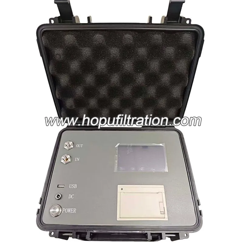 ISO4406 Compteur de particules portable analyseur de contamination par le pétrole