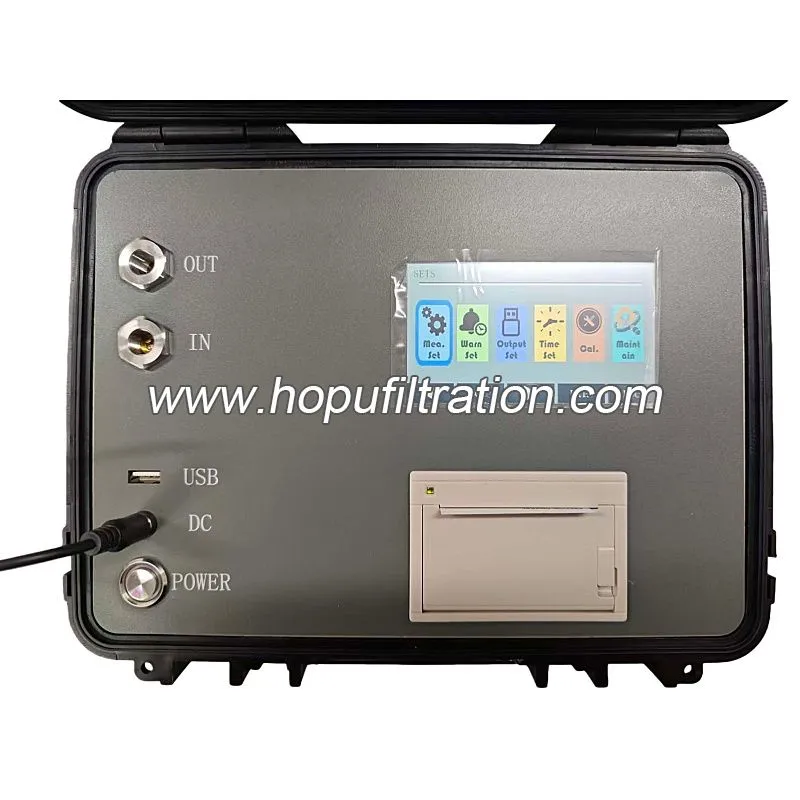 ISO4406 Compteur de particules portable analyseur de contamination par le pétrole
