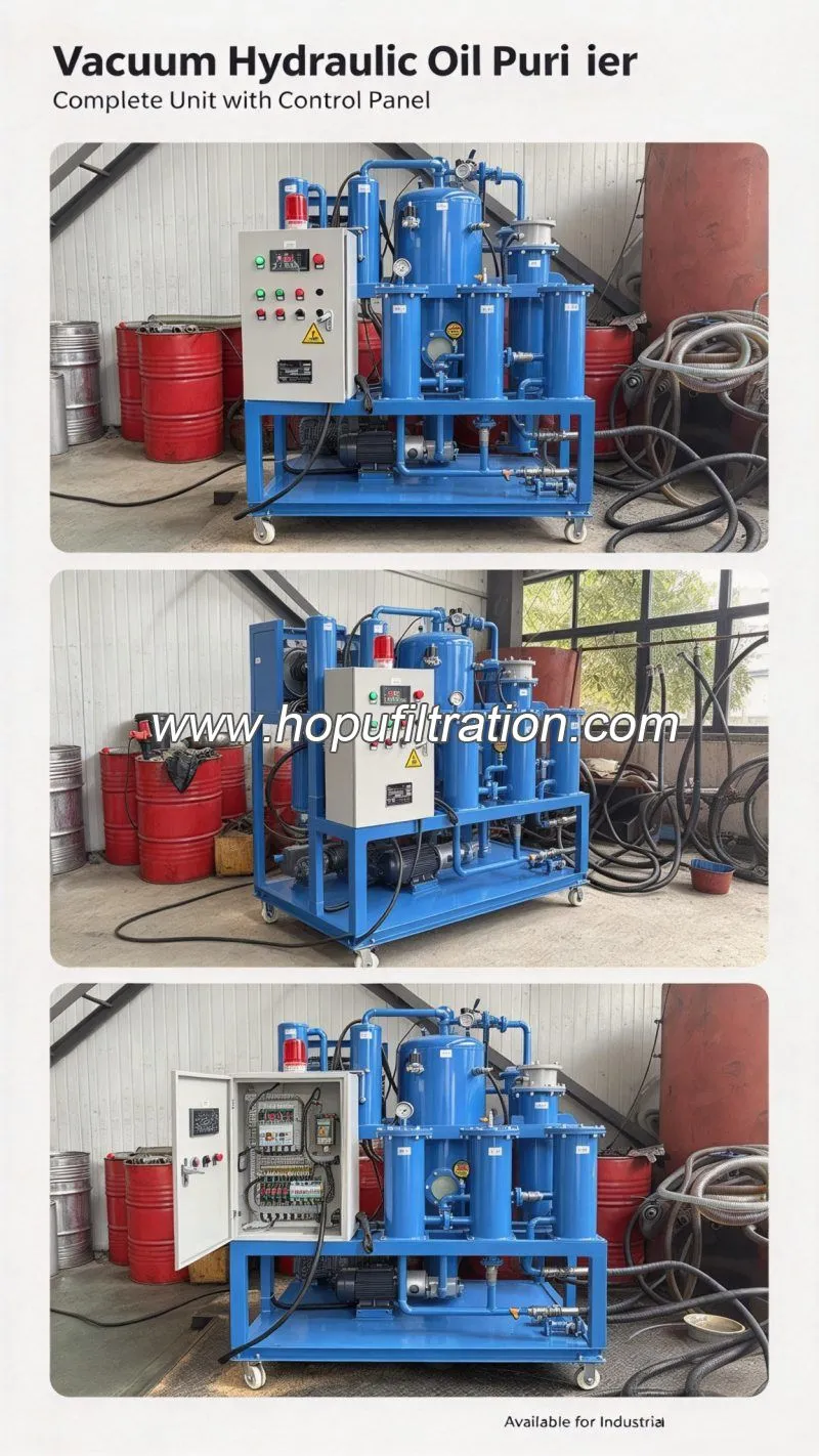 Machine de purification hydraulique d’huile pour extrudeuses en aluminium