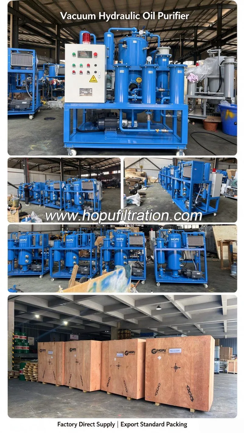 Machine de purification hydraulique d’huile pour extrudeuses en aluminium
