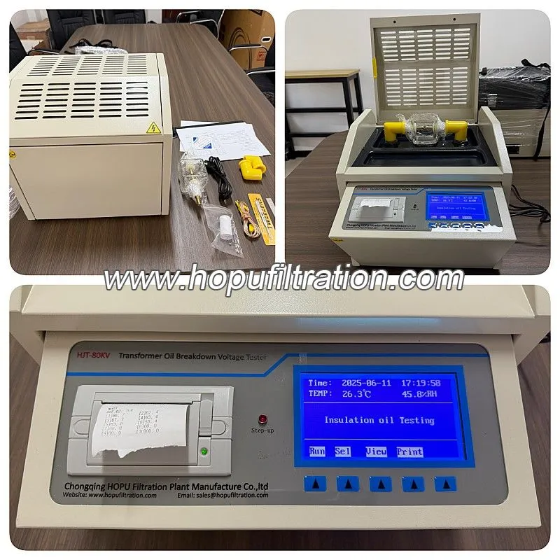 Testeur standard de résistance diélectrique à huile pour transformateur IEC156