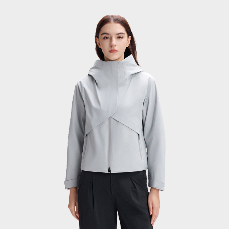 Kain komposit nilon-spandeks garis vertikal 70D Untuk Jaket