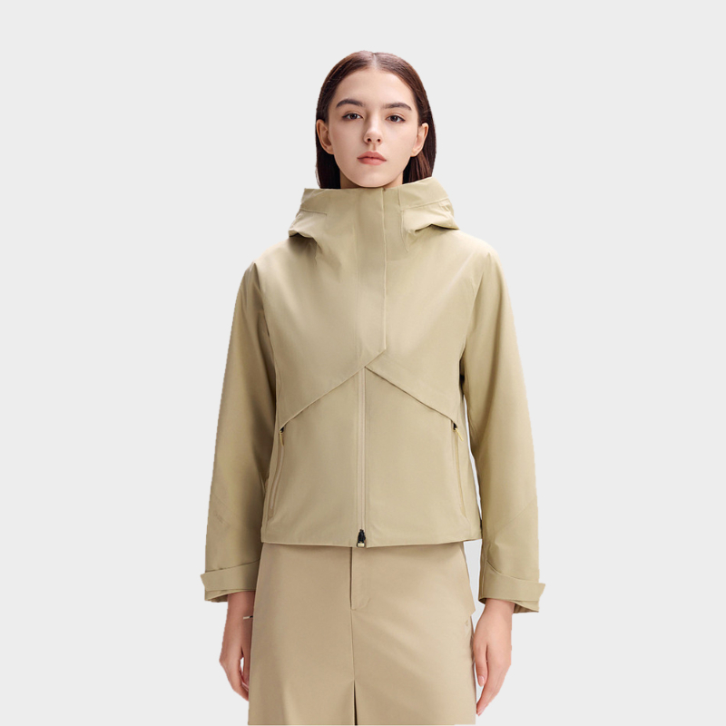 Kain komposit nilon-spandeks garis vertikal 70D Untuk Jaket