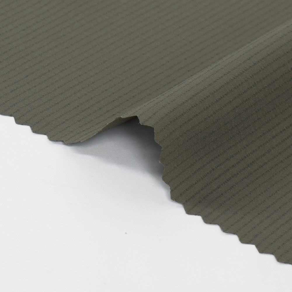 100% poliester pongee garis horizontal 30D