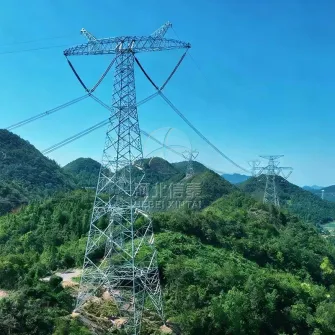 Torre di trasmissione zincata a caldo da 750 kv - Torre in acciaio angolare