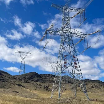 Torre di trasmissione zincata a caldo da 220 kv - Torre in acciaio angolare