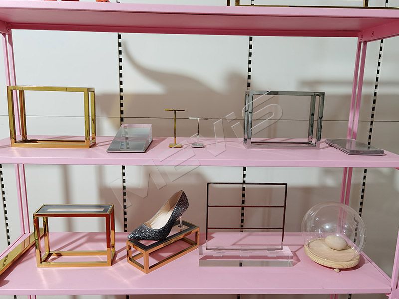 Set Display Props Custom Brand Display Cases, Metal and Wood Display Shelves