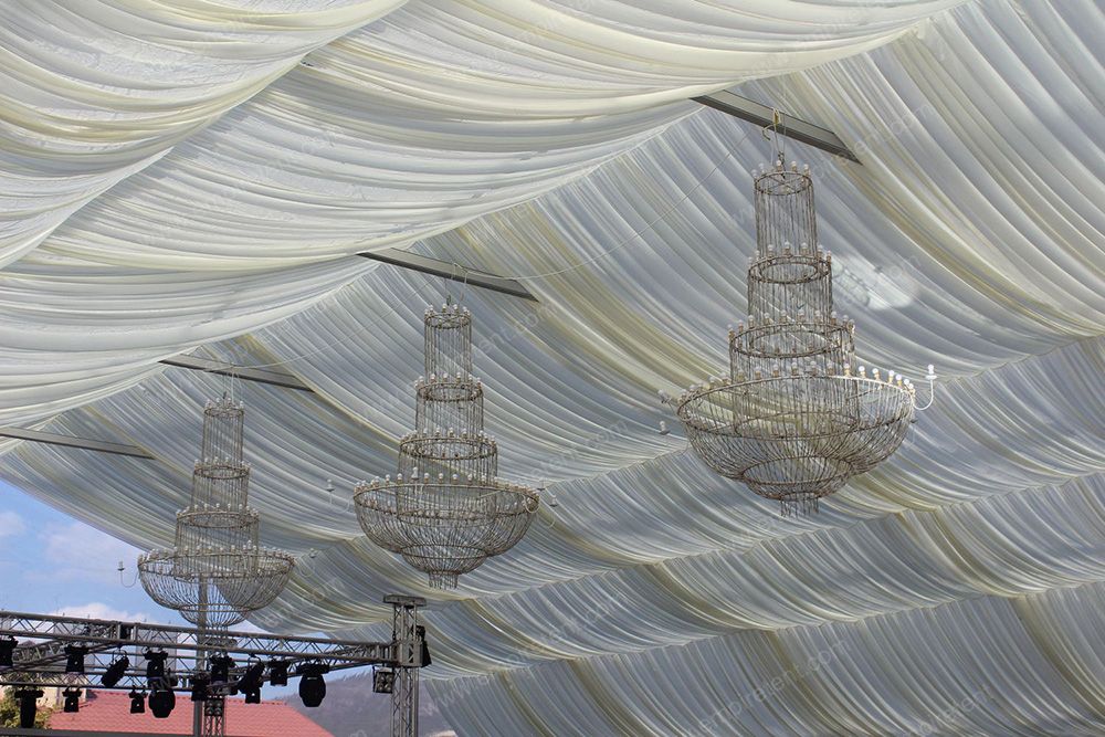 This is a remarkable architectural masterpiece recently completed in Georgia—a magnificent 30×30m transparent tent.