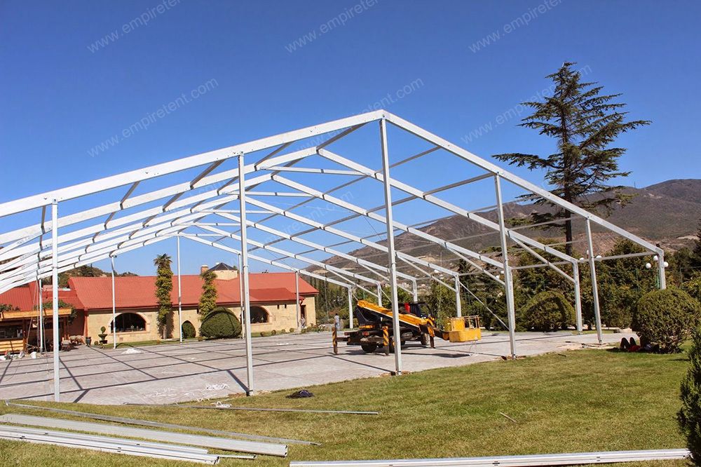 This is a remarkable architectural masterpiece recently completed in Georgia—a magnificent 30×30m transparent tent.