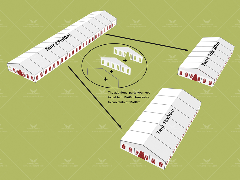 Break through traditional spatial constraints! Featuring revolutionary modular design, a single tent unlocks N spatial possibilities, transforming venues on demand!  