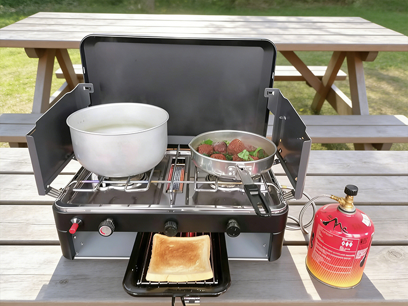 #Camp GasGrill spis – Kompakt 2 i 1 lösning för matlagning utomhus
