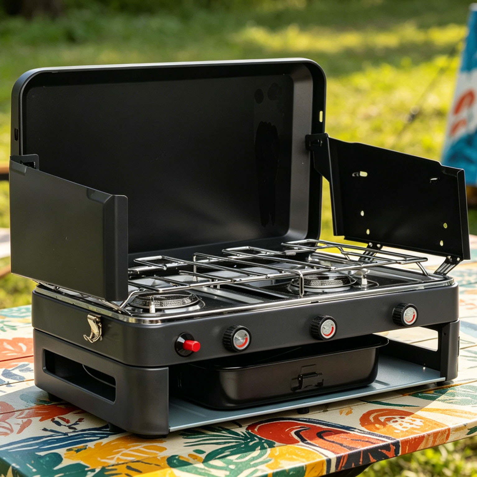 Gasgrill og komfur