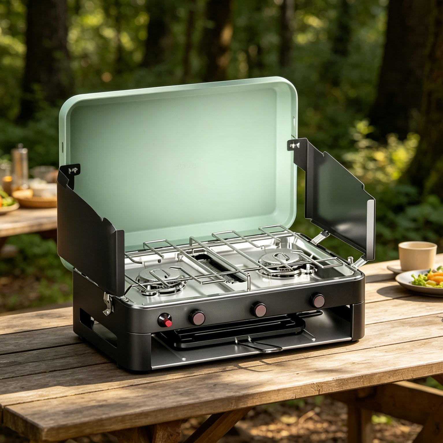 Gasgrill og komfur