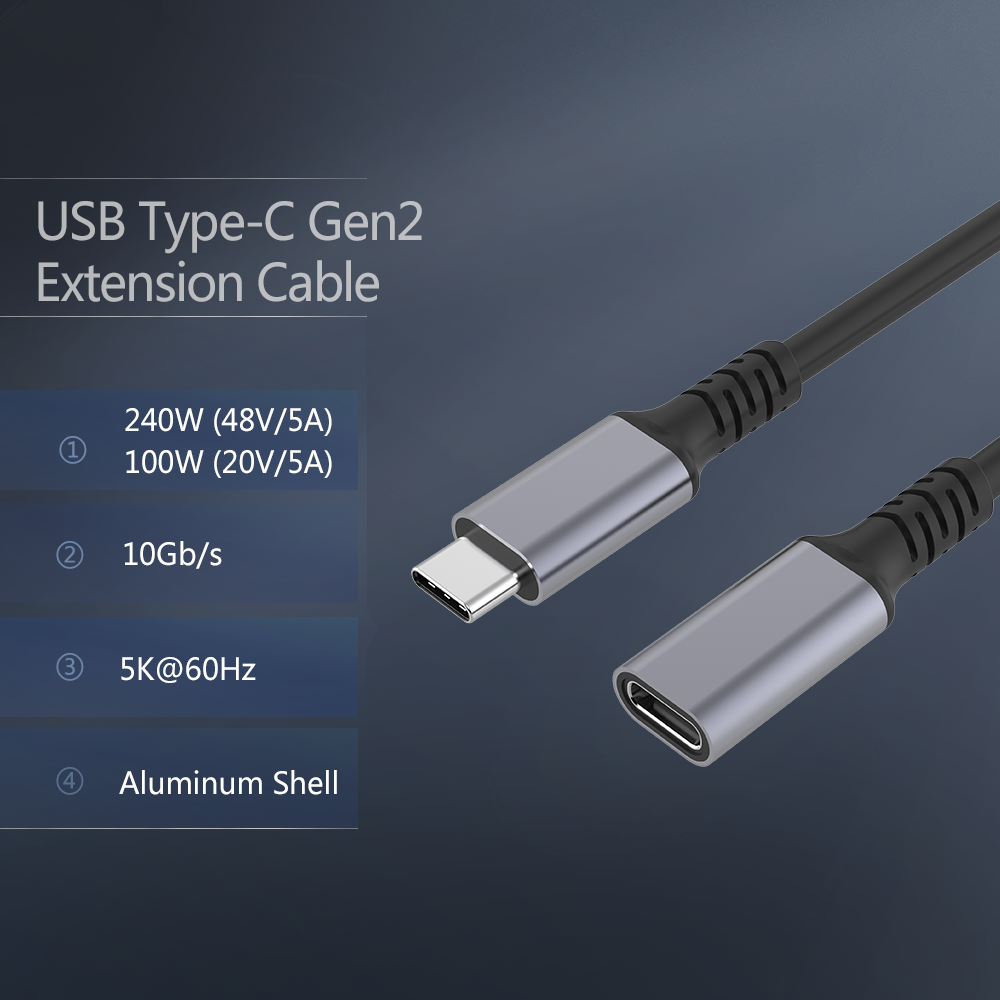 Usb Type C Extension Cable Gen2 10g