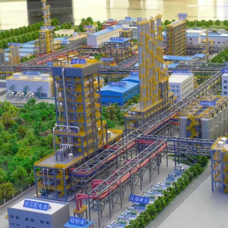 factory layout models, workshop layout models, automated factory models