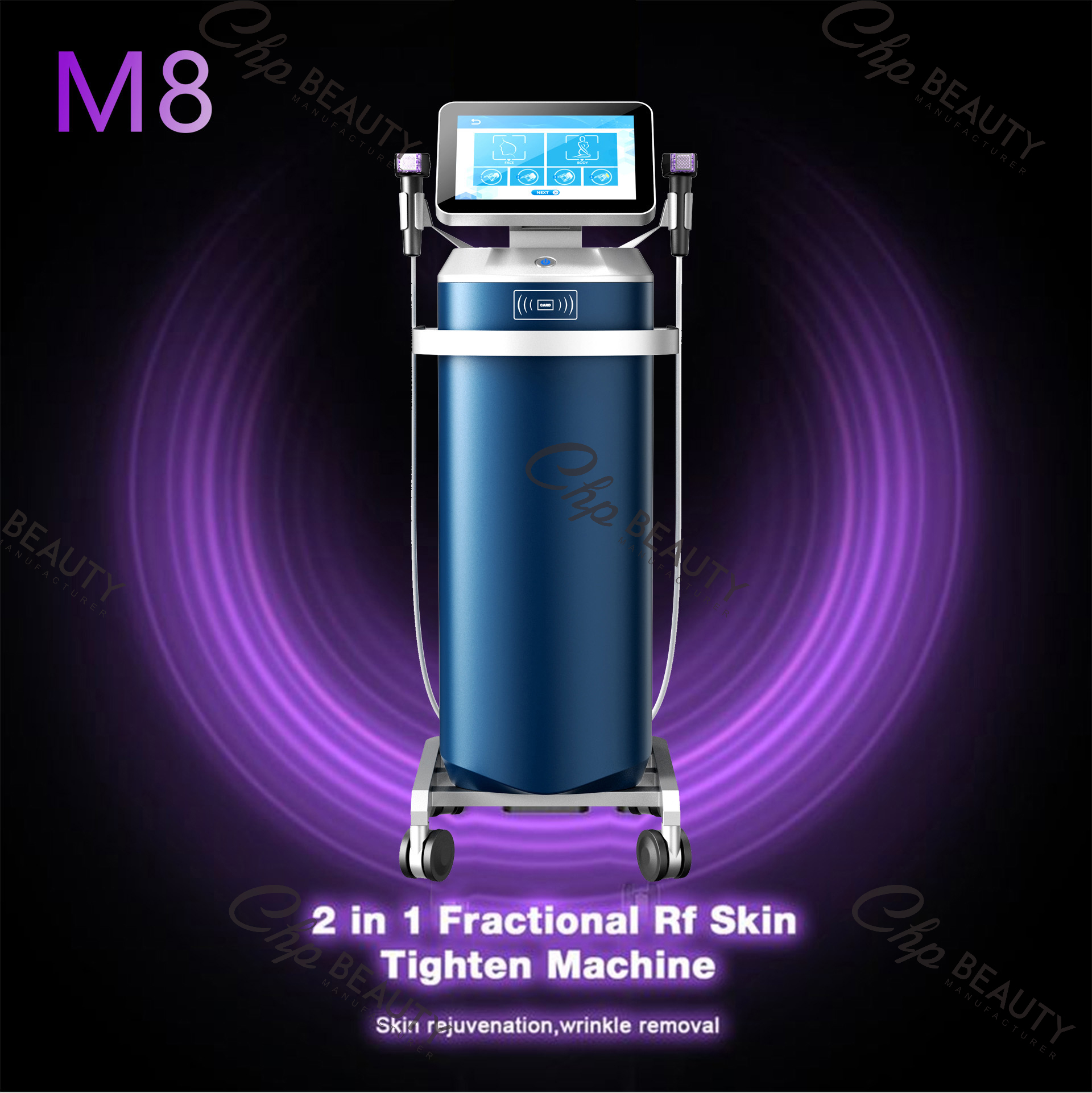 Fractional Rf Micro Needle Crystallite Depth 8 Machine