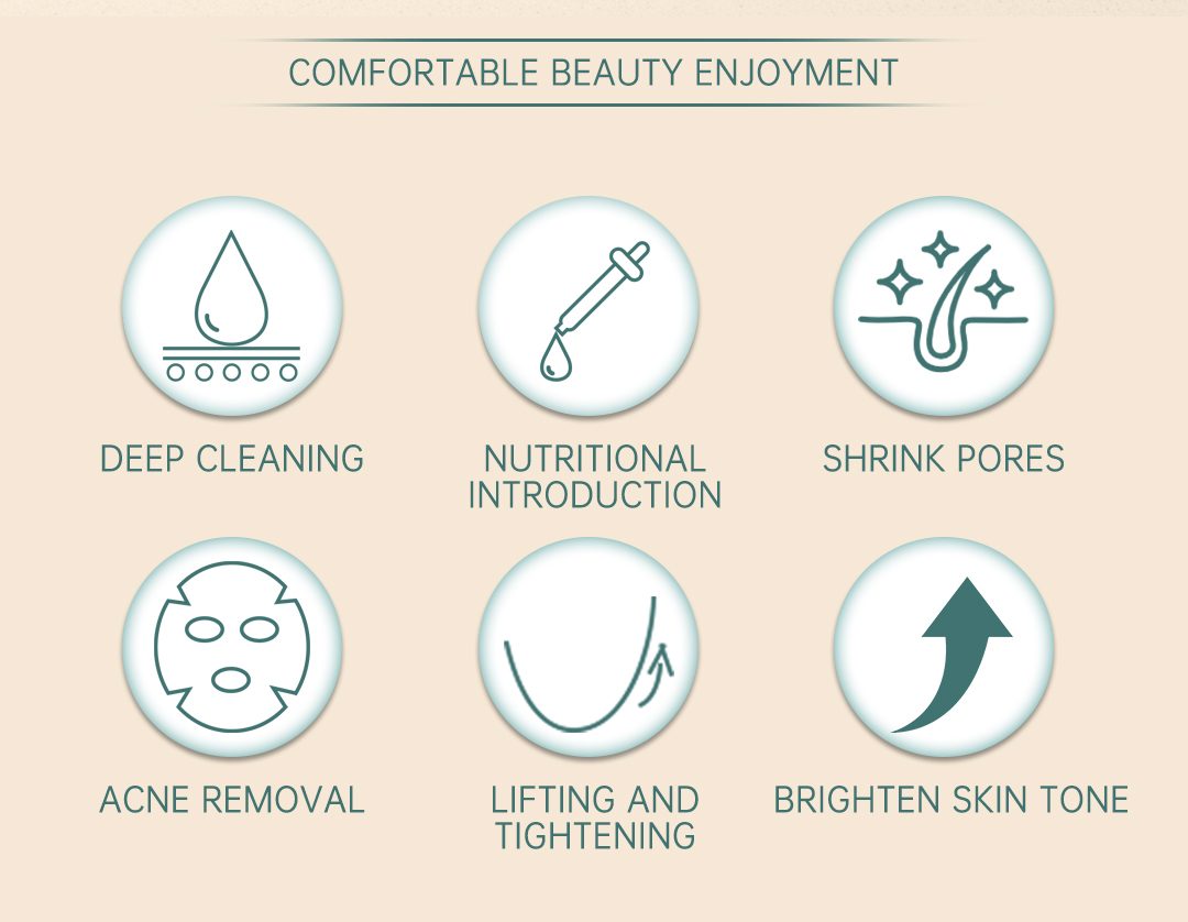 Nine in one oxygen bubble skin comprehensive instrument co2 bubble oxygenation facial machine beauty apparatus