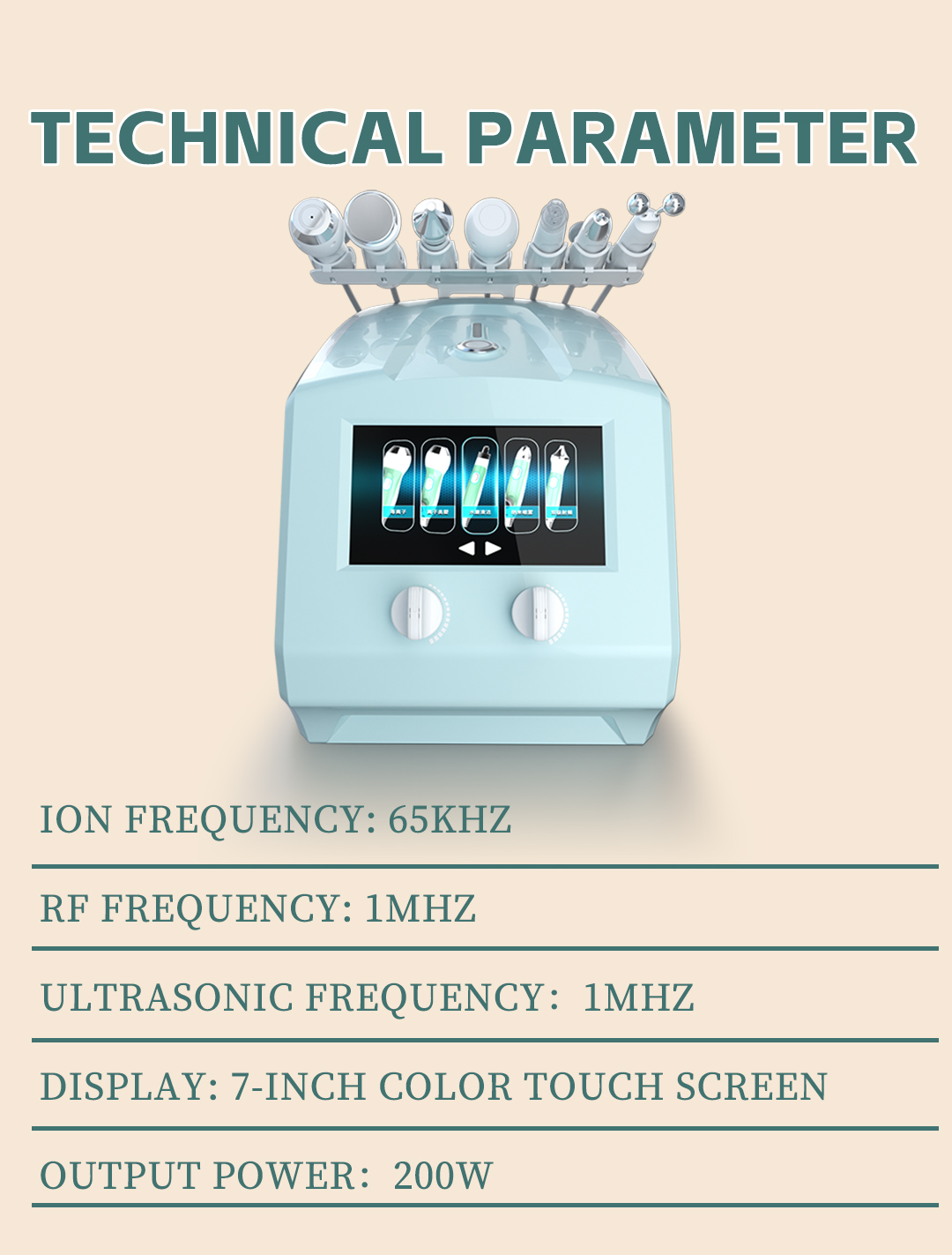 Nine in one oxygen bubble skin comprehensive instrument co2 bubble oxygenation facial machine beauty apparatus
