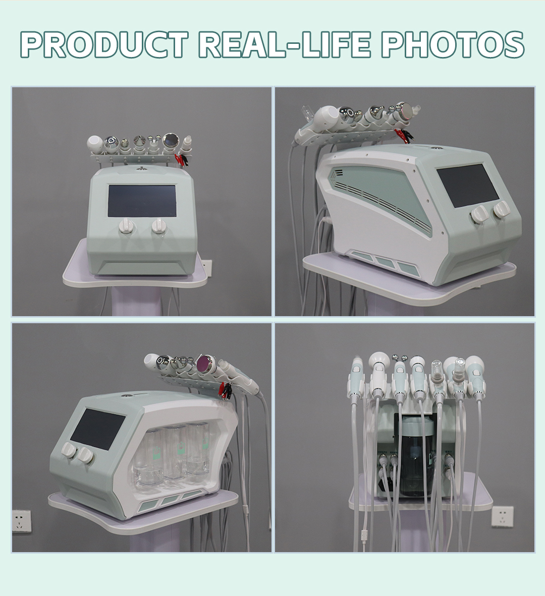 Nine in one oxygen bubble skin comprehensive instrument co2 bubble oxygenation facial machine beauty apparatus