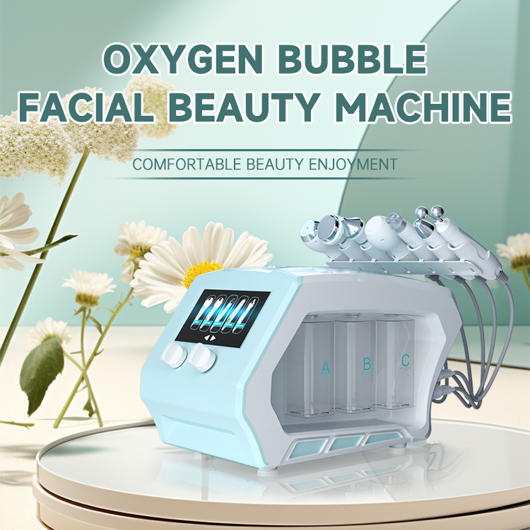 Nine in one oxygen bubble skin comprehensive instrument co2 bubble oxygenation facial machine beauty apparatus