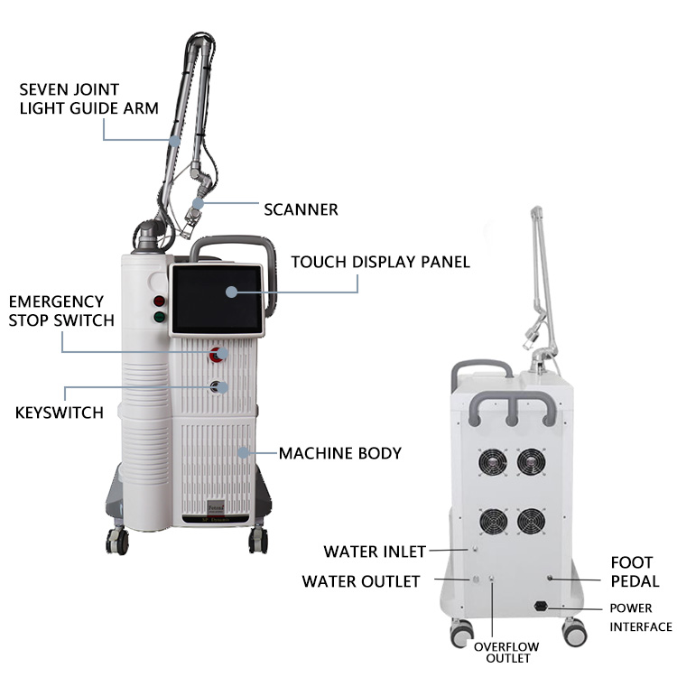 4D Vaginal Tightening CO2 Fractional Laser Machine