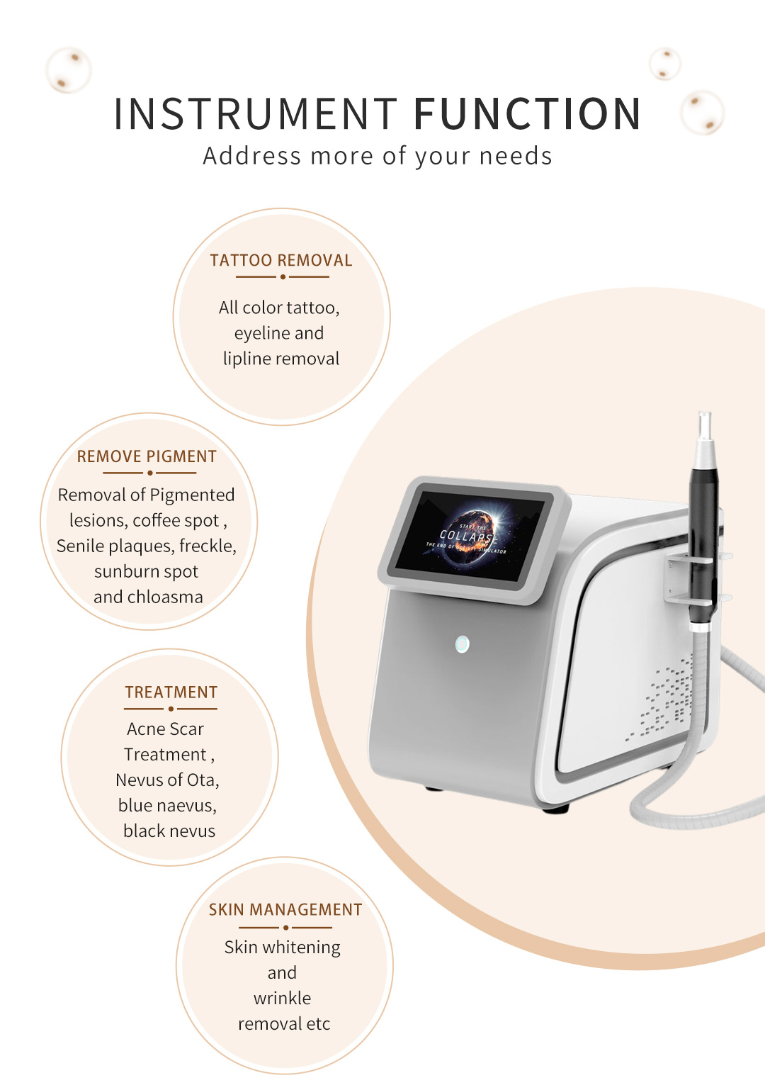 ND YAG LASER TATTOO REMOVAL DEVICE