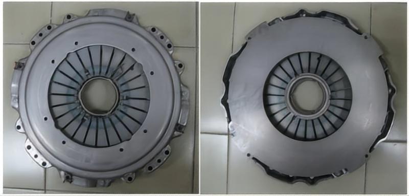 The key components of a clutch pressure plate assembly