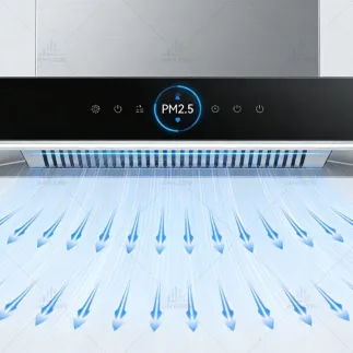 Painel de toque HMI TFT para solução de exaustor