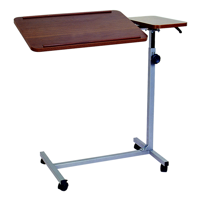 hospital-use-height-adjustable-over-bed-table-bedside-table