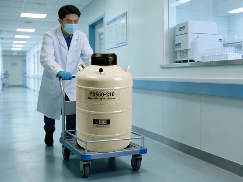 Solutions médicales et FIV pour réservoirs d'azote liquide