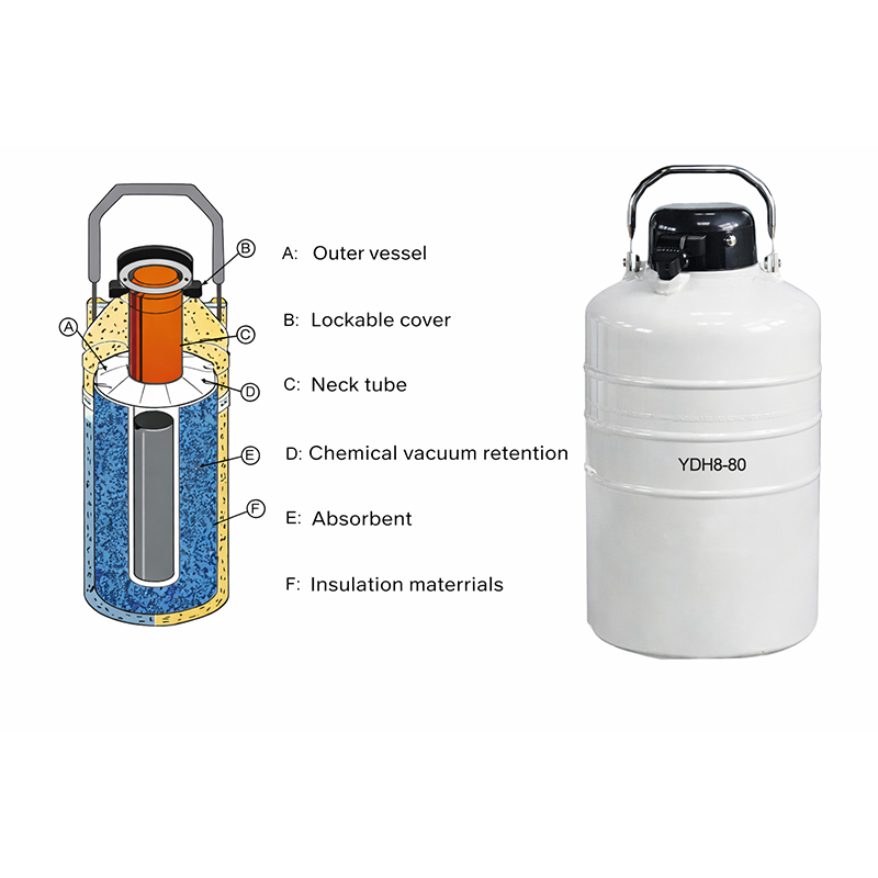 Conteneur de transport de l'azote liquide Dry Shipper | Transport aérien d'échantillons biologiques
