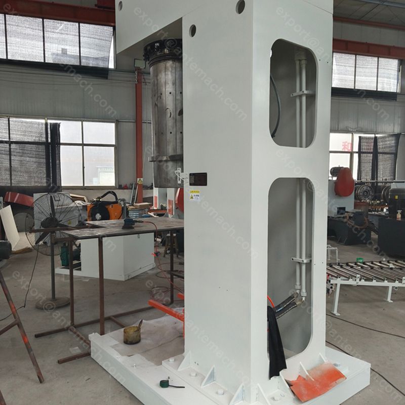 Máquina formadora de tambores de acero cónicos hidráulicos