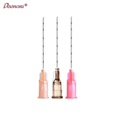 Cannula smussata Deenora 14g 18g 90mm 100mm per corpo