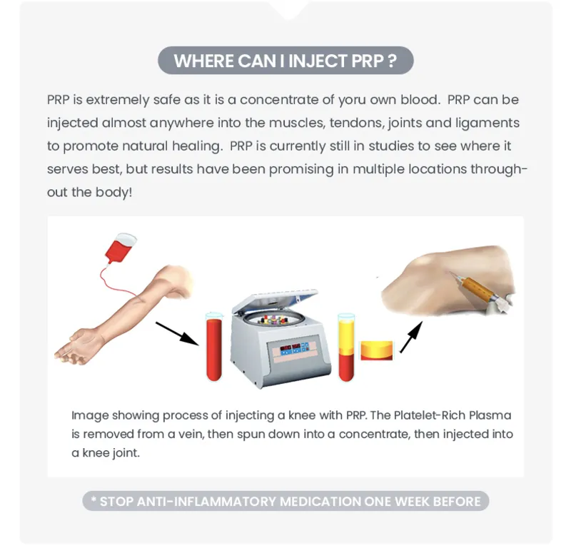 Deenora 脱毛治療採血遠心分離機 PRP チューブ