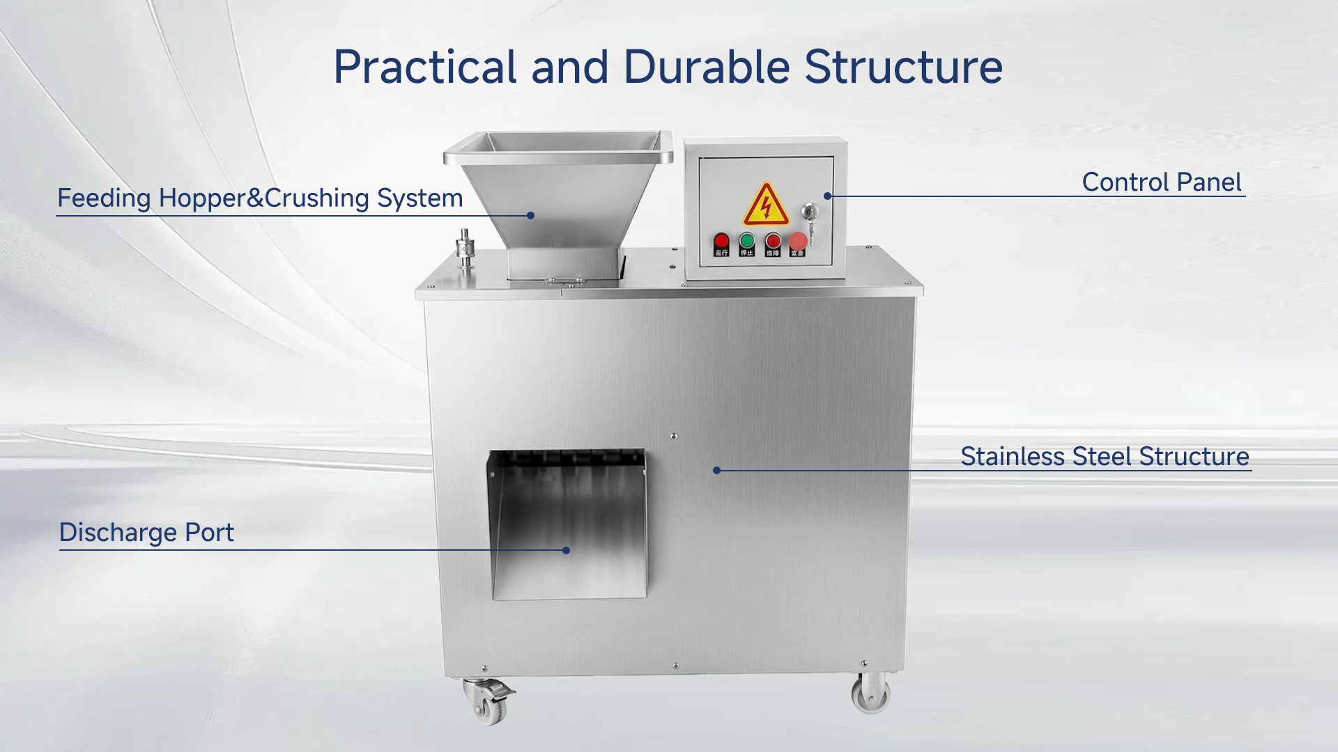 Dual Shaft Bone Crusher Machine | Industrial Bone and Meat Shredder