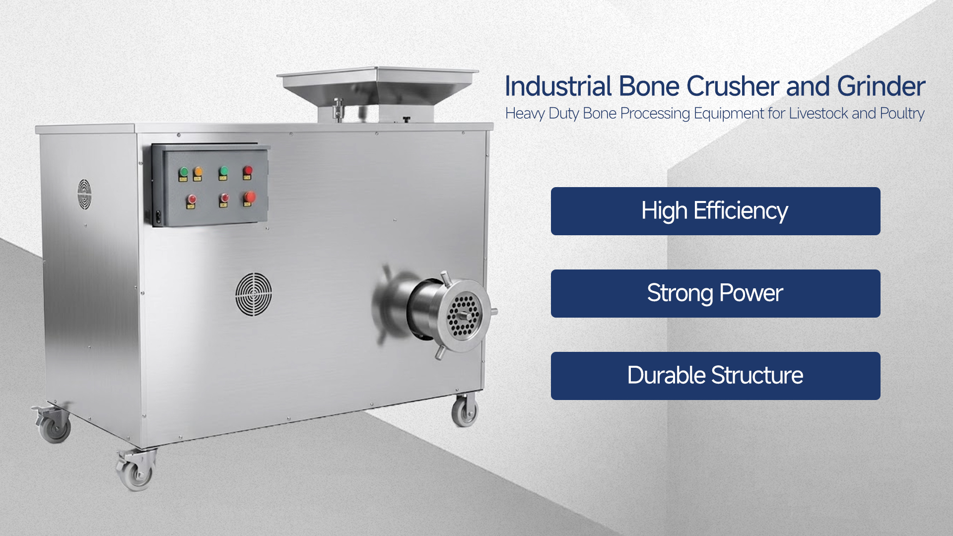 Industrial Bone Crusher and Grinder Machine