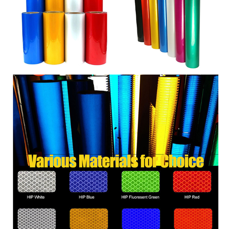 License Plate Reflective Film High Visibility Car Plate Reflective Sheeting Roll