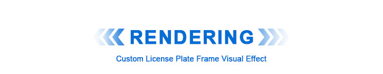 Custom License Plate Frame for Cars and Motorcycles Custom License Plate Frame for Cars and Motorcycles