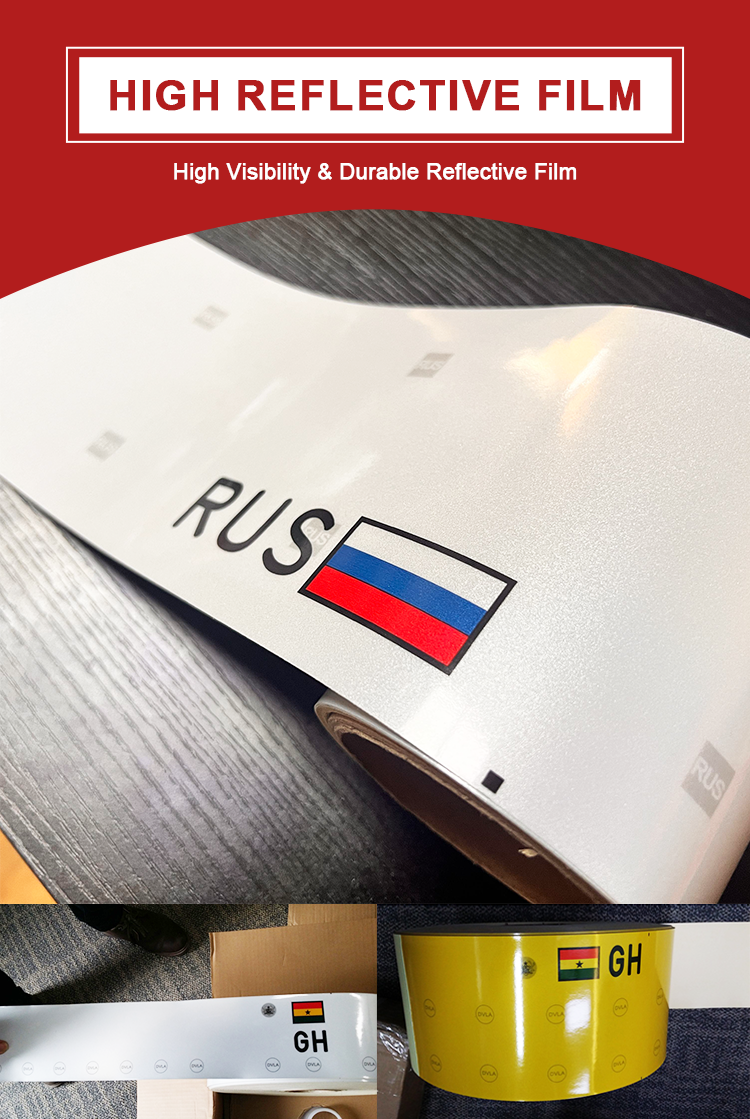 Reflective License Plate Film for Vehicle Plates Reflective License Plate Film for Vehicle Plates