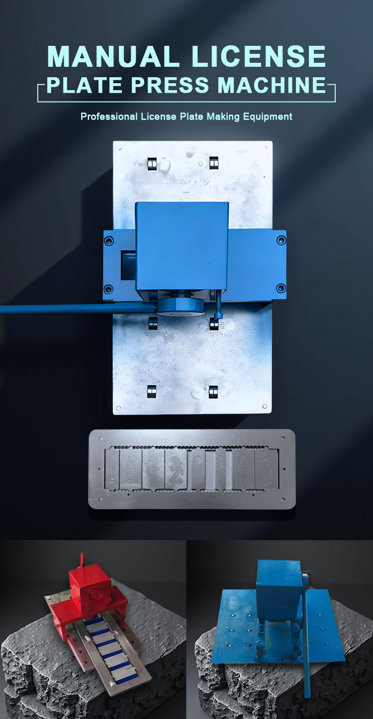 Manual License Plate Hand Press Machine